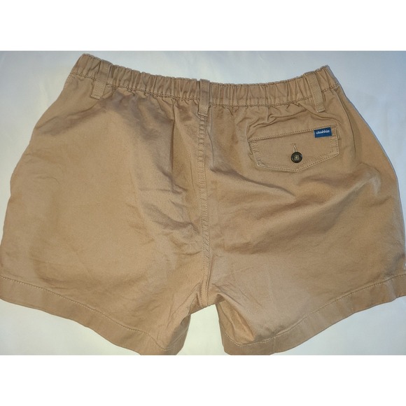 Chubbies Khaki Cotton Elastic Waist Shorts Mens Medium 4 Inch Inseam Casual - Picture 4 of 16